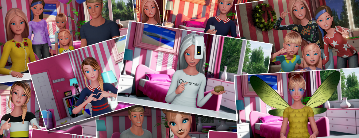 Barbie Vlogs Collage 2